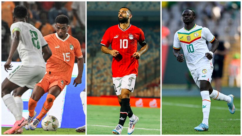 Diallo of Ivory Coast, Salah of Egypt & Mane of Senegal (©AFP)