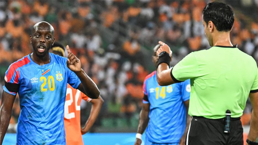 Wissa in action for DR Congo (©AFP)