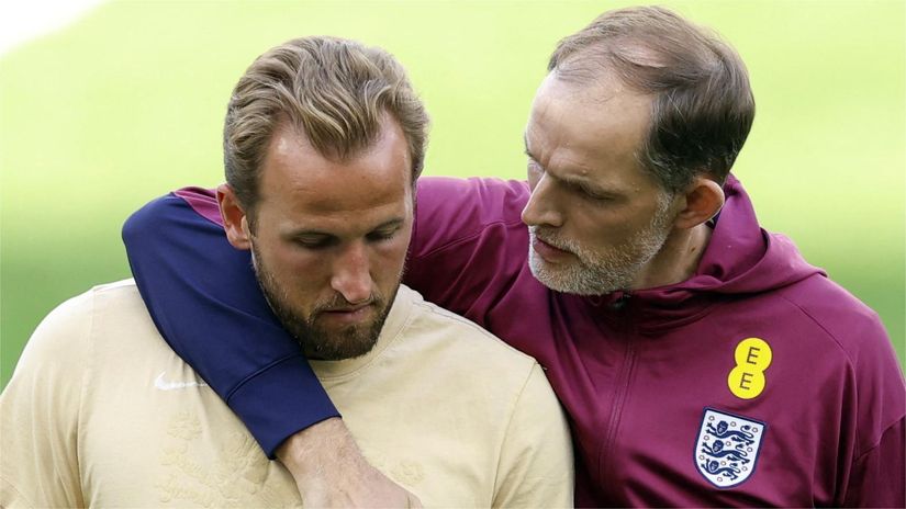 Kane and Tuchel (©Action Images via Reuters/Peter Cziborra)
