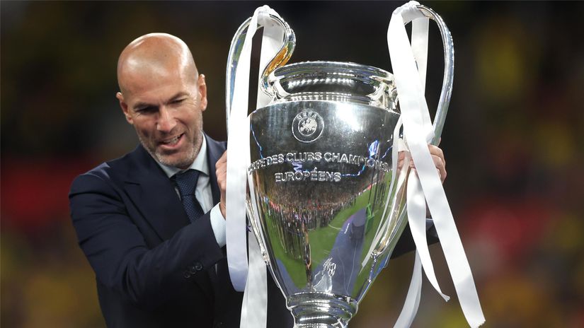 Zidane has won UCL three times (©Lars Baron/Getty Images)