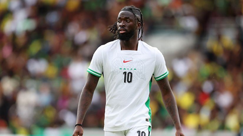 Super Eagles' match winner, Tolu Arokodare (©Harry Murphy/Getty Images)