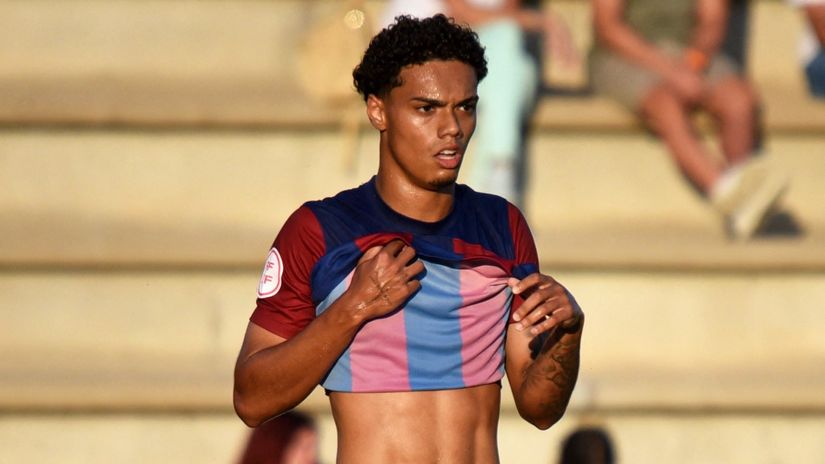 Joao Mendes in 2023 during his days with Barcelona (©AFP)