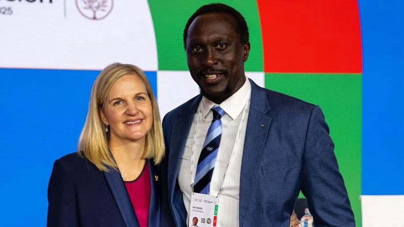 Kirsty Coventry and Humphrey Kayange ©Courtesy