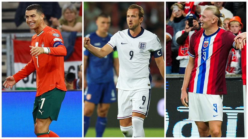 Ronaldo, Kane and Haaland tonight (©Gallo images)