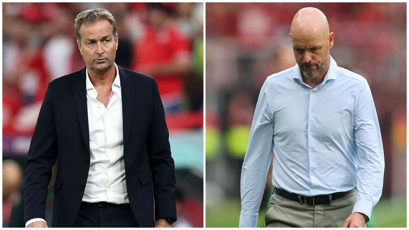 Kasper Hjulmand & Erik ten Hag (©Getty Images)