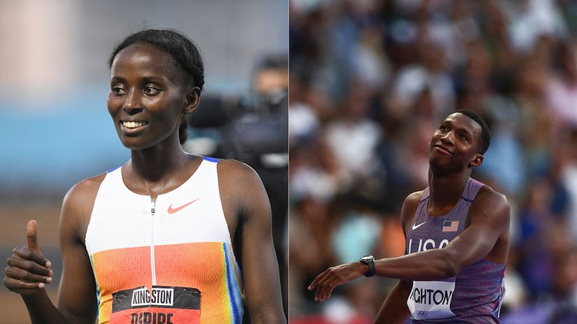 Diribe Welteji/Erriyon Knighton ©AFP