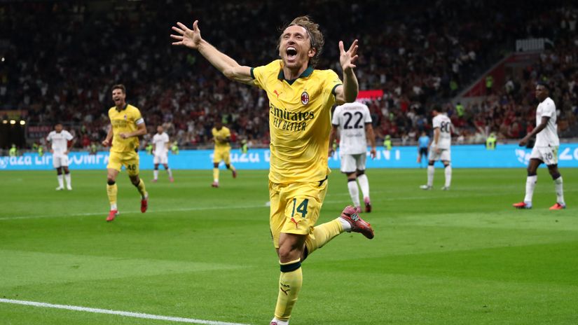 Luka Modric celebrating the goal (©Getty Images)