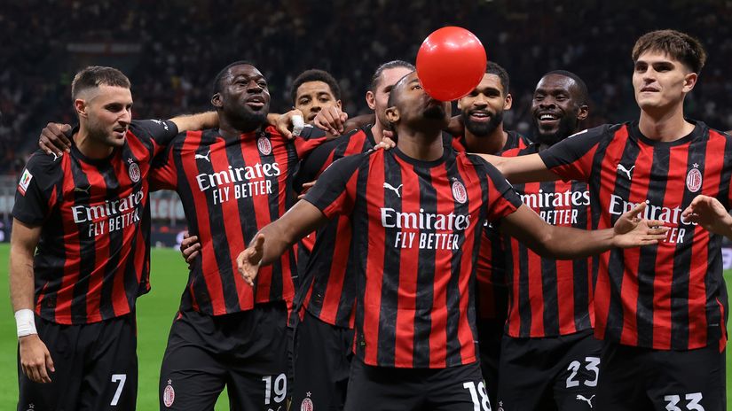 Nkunku with his well-known celebration (©Jonathan Moscrop/Getty Images)