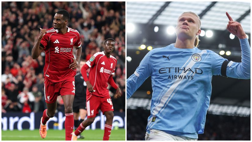 Alexander Isak and Erling Haaland (©Getty Images)