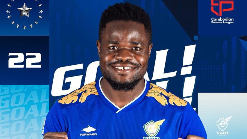 Benson Omala ends goal drought with stoppage time winner for Cambodian club [VIDEO]