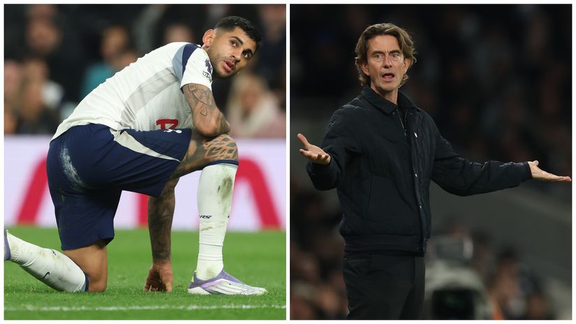 Cristian Romero and Thomas Frank (©Getty Images)