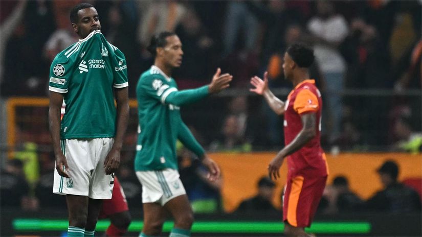 Isak and VVD had to congratulate Galata on a deserved win (©AFP)