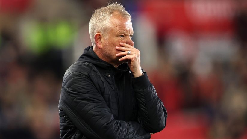 Chris Wilder in disbelief (©Nathan Stirk/Getty Images)