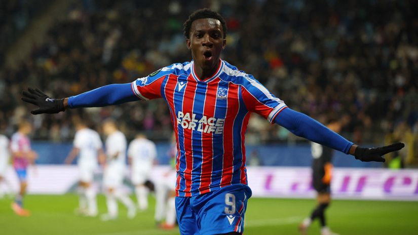 Nketiah celebrating the goal (©Gallo Images)