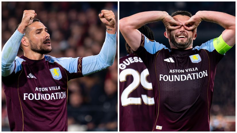 Emiliano Buendia and John McGinn (©Gallo Images)