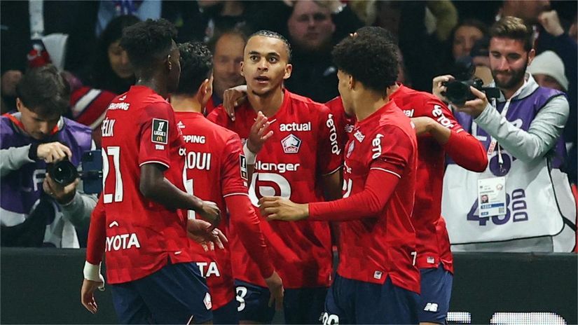 Mbappe celebrates after scoring (©Gallo images)