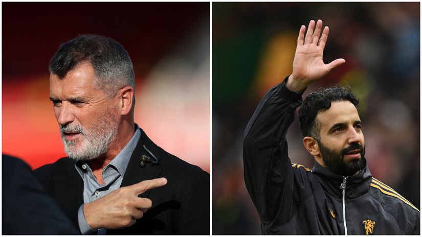 Roy Keane and Ruben Amorim (©Getty images)