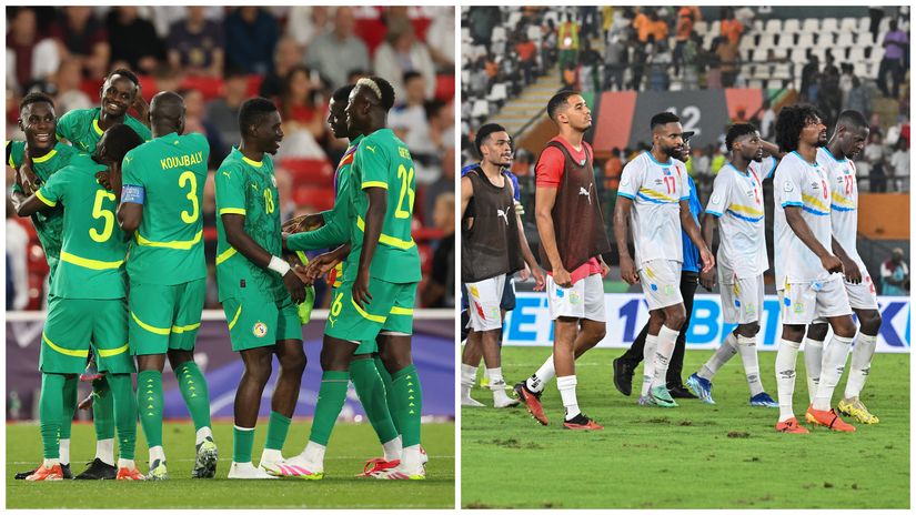 National teams of Senegal and DR Congo (©Getty Images/AFP)
