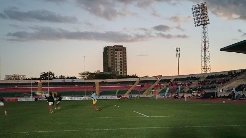 Floodlight failure at Nyayo Stadium © Tabbby Nashipae