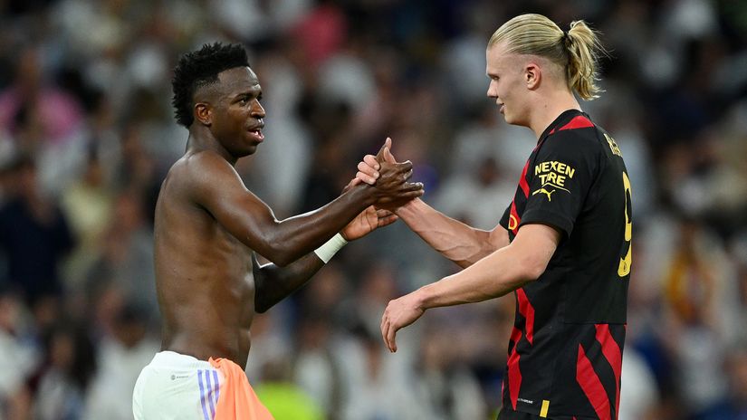 Vinicius Junior and Erling Haaland (©Getty Images)
