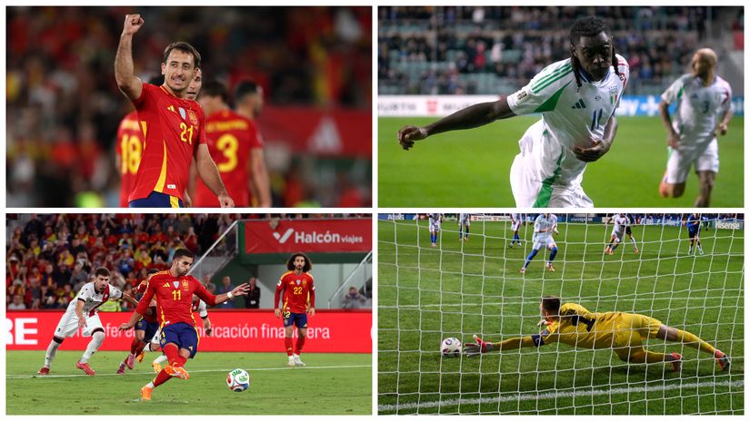 Oyarzabal and Kean's celebrations and missed penalties (©Getty Images/Gallo Images/AFP)