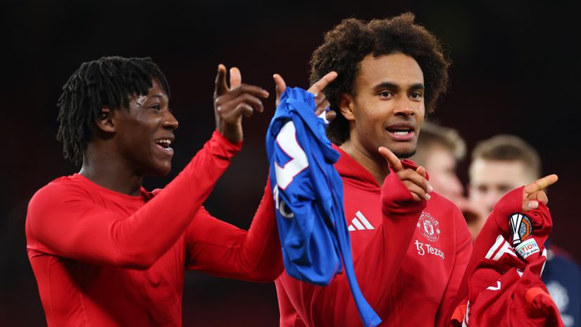 Kobbie Mainoo & Joshua Zirkzee (©Marc Atkins/Getty Images/Gallo Images)