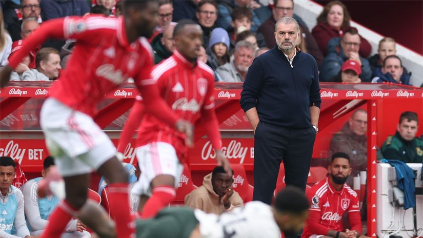 Ange Postecoglou during his last game with Forest (©Michael Regan/Getty Images)