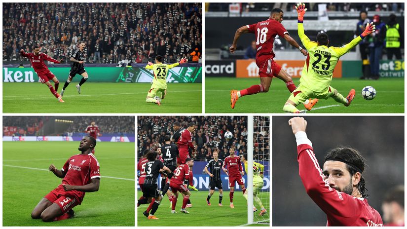 Is Salah’s absence the key? Liverpool with five unleash fury on Eintracht