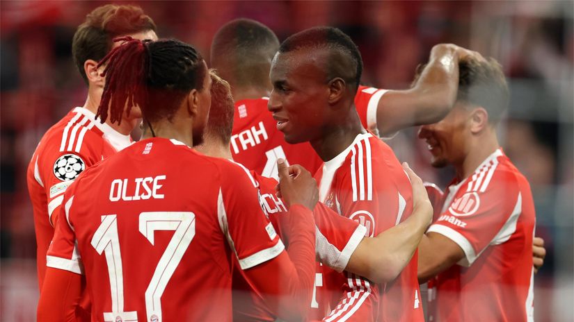 Bayern Munich players celebrate (©Alexander Hassenstein/Getty Images)