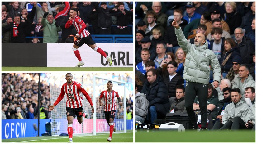 Celebrations from Sunderland players and Maresca's tactical instructions (©Getty Images/Gallo Images)