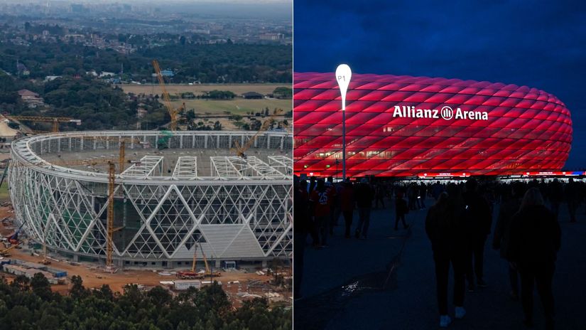 A look at Talanta Stadium's special technology lighting up outer walls like Allianz Arena [VIDEO]