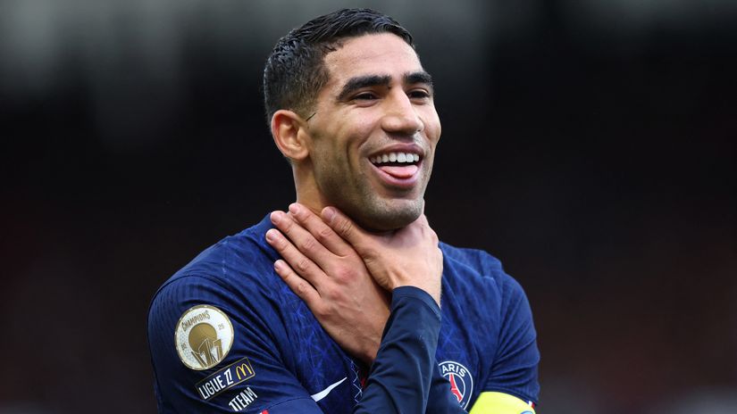 Achraf Hakimi celebrating the goal (©Gallo Images)