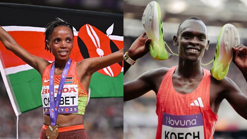 Beatrice Chebet and Phanuel Koech © World Athletics