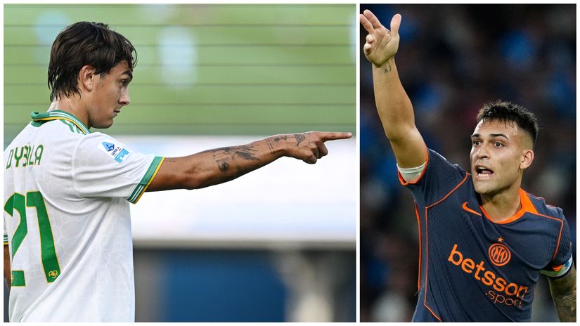 Leaders of their Roma and Inter - Paulo Dybala and Lautaro Martinez (©Gallo Images)