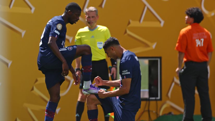 Dembele and Hakimi (©Gallo Images)