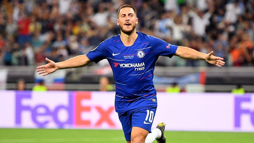 Hazard during his days with Chelsea (©Michael Regan/Getty Images)