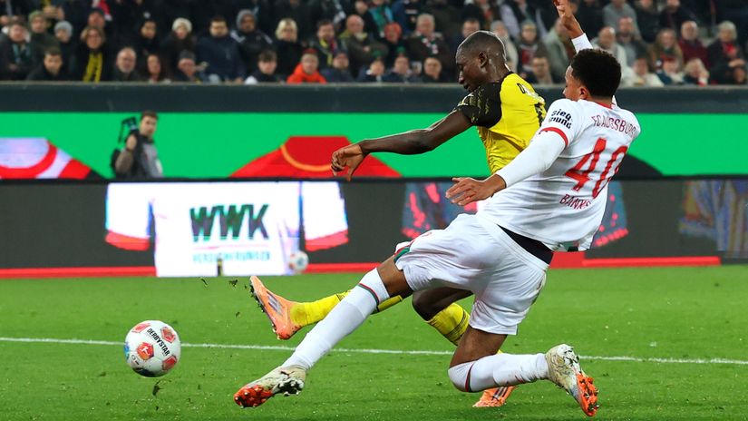 Serhou Guirassy scoring the goal (©Getty Images)