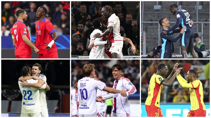 Ligue 1 top six (©AFP)