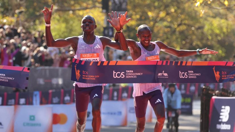 Benson Kipruto and Alexander Mutiso © NYC Marathon 