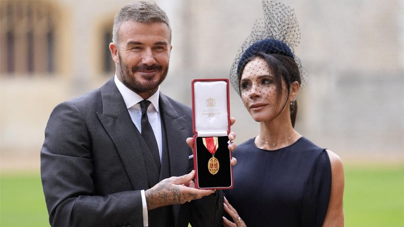 Sir David with his wife Lady Victoria (©Andrew Matthews/Pool via REUTERS TPX IMAGES OF THE DAY)