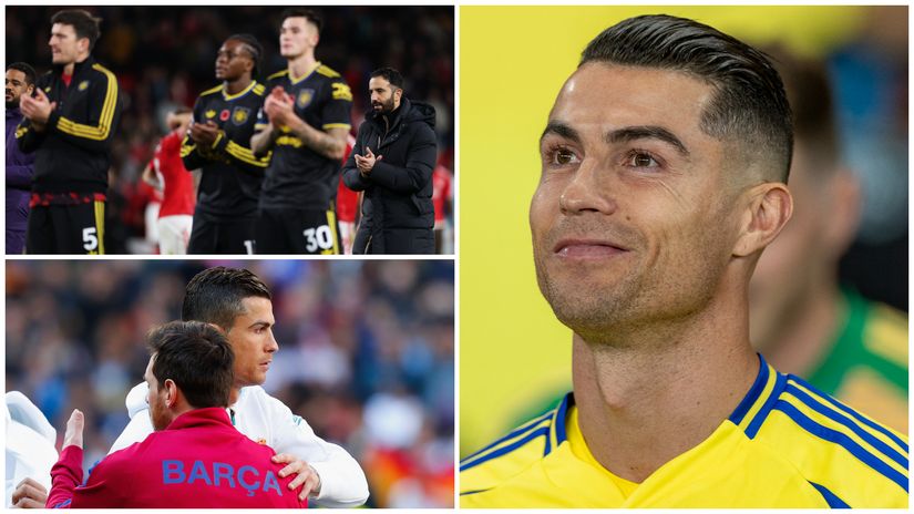 Cristiano reflected on the state of Man Utd and the eternal debate over who is better, Messi or him (©Getty images)