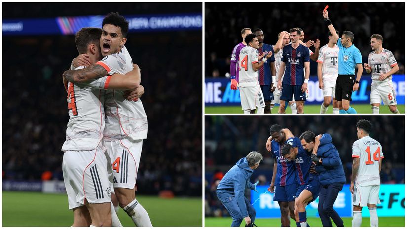 Diaz does it all: A brace and a red, but PSG fail to rise from dead