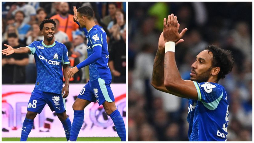 Mason Greenwood, Angel Gomes and Pierre-Emerick Aubameyang (©Gallo Images)