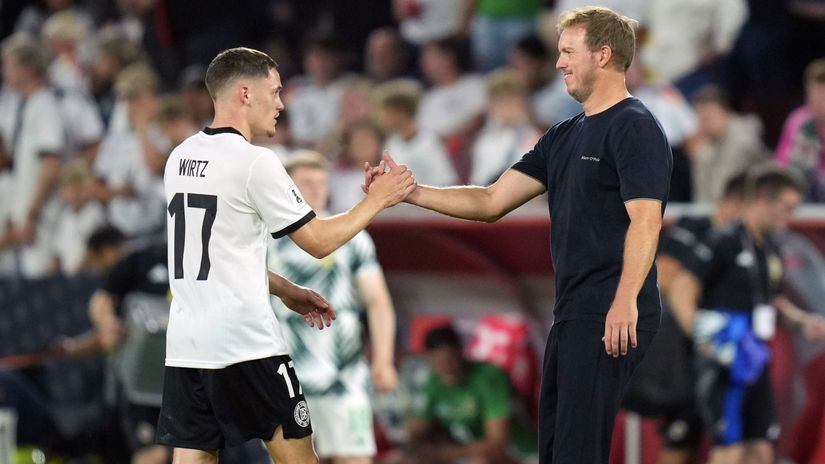 Florian Wirtz and Julian Nagelsmann (©Pau Barrena/Getty Images/Gallo Images)