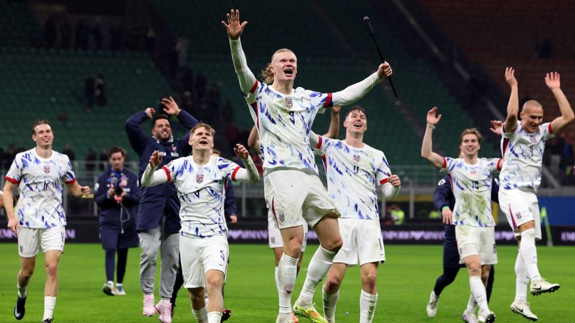 Norway players celebrating (©Gallo Images)
