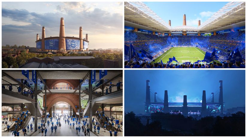 Pictures of the new Birmingham City stadium (@x.com/BCFC)