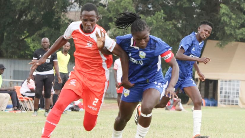 Kayole's Magneta Ocharo and Kisped captain Coleta Opuodho © Gad Isaac