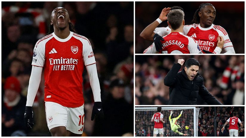 Red-and-white demolition in the North London Derby! (©Gallo Images)