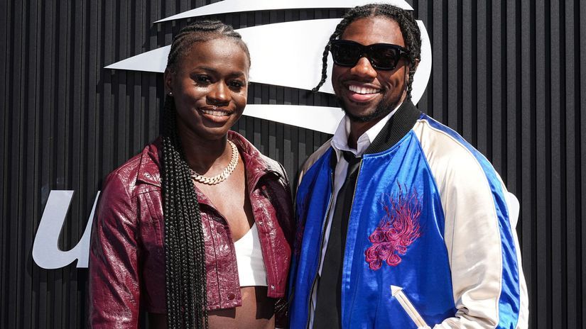 Noah Lyles, Junelle Bromfield © AFP