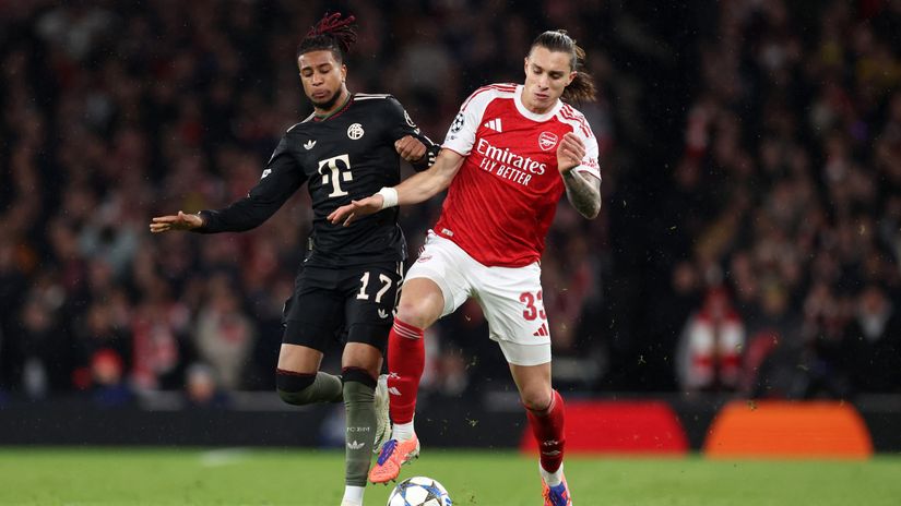 Michael Olise and Riccardo Calafiori (©Gallo Images)